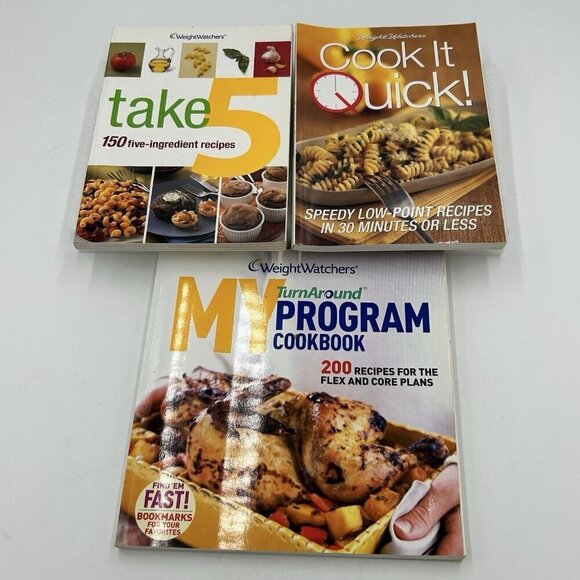 Lot of 3 Weight Watchers Paperback Cookbooks - Picture 1 of 8